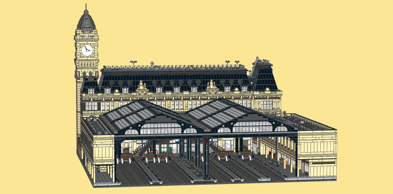 LEGO IDEAS - French station .Gare française