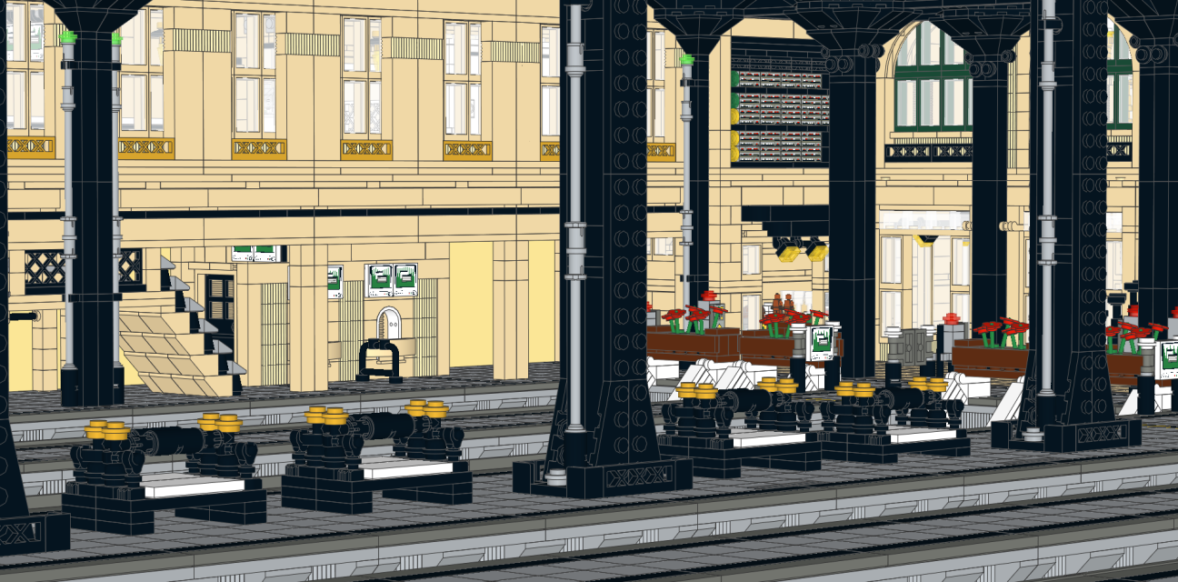 Paris Train Station MOC Modular Buildings